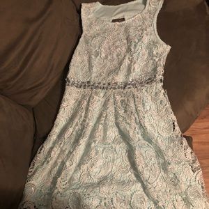 ❤️Light blue lace dress size L
